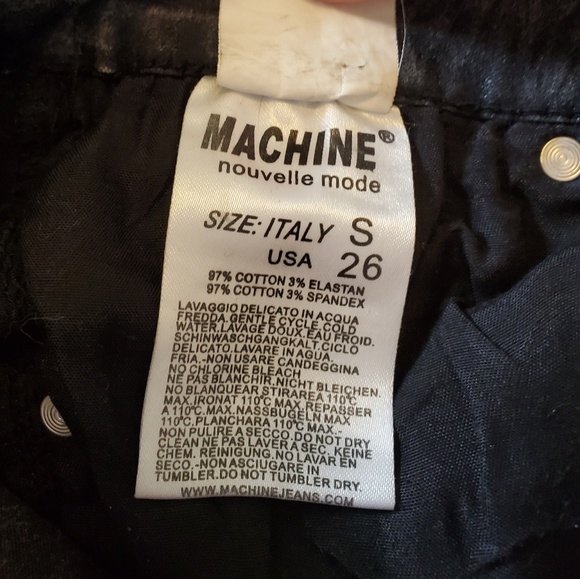 Machine Jeans Grey and Black Leopard Print - Picture 3 of 3